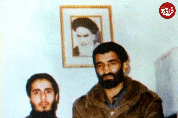 عکس؛ سفر در تاریخ؛ «احمد متوسلیان در کنار صیاد شیرازی» در جبهه؛ سال 60