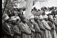 عکس| سفر زمان؛ درباریان در مراسم «سلام نوروزی» در دوران قاجار