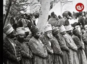 عکس| سفر زمان؛ درباریان در مراسم «سلام نوروزی» در دوران قاجار