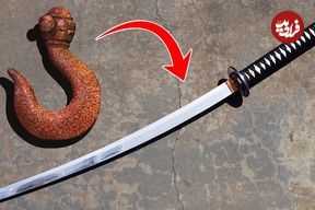 (ویدئو) چگونه یک قلاب زنگ زده قدیمی به شمشیری جذاب و حرفه ای تبدیل کنیم؟