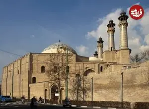 عکس| سفر به ایران قدیم؛ کارگران در حال ساخت «مسجد سپهسالار» در دوران ناصرالدین شاه