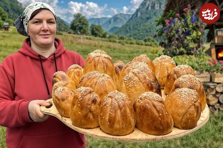 ببینید| غذای روستایی در آذربایجان؛ تهیه دلمه، پخت کیک گردویی و کباب 