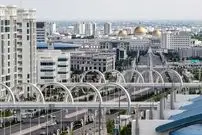 عکس| سفر به ایران قدیم؛ منظرۀ یک خیابان در «عشق‌آباد»؛ 125 سال قبل