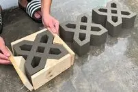 (ویدئو) نحوه ساخت قالب برای درست کردن بلوک های زیبا در خانه