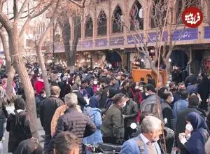 عکس| سفر زمان؛ تصویری از دورنمای «تهران و پشت بام بازار» در دوران قاجار