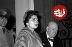 عکس؛ سفر در زمان؛ «ثریا، همسر دوم محمدرضا پهلوی» در 63 سالگی؛ سال 1374