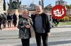 عکس| سفر در زمان؛ «افسانه چهره آزاد» «شاهرخ فروتنیان» در مراسم عروسی شان؛ سال 61