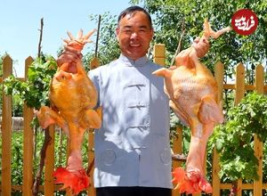 ببینید؛ غذای روستایی در چین؛ پخت یک غذای محلی و معرف با خروس