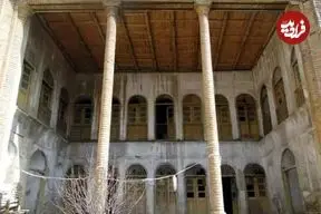 عکس؛ سفر در زمان؛ عمارت ملک‌التجار زیر سایه کوهستان؛ یکی از نادرترین خانه‌های اعیانی قاجار