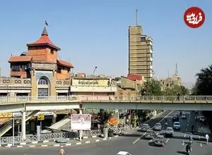 عکس| سفر به ایران قدیم؛ «میدان مخبرالدوله تهران» در دهه 20 شمسی