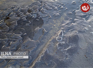 عکس جگرسوز و افسوس برانگیز از وضعیت اسفناک دریاچه ارومیه