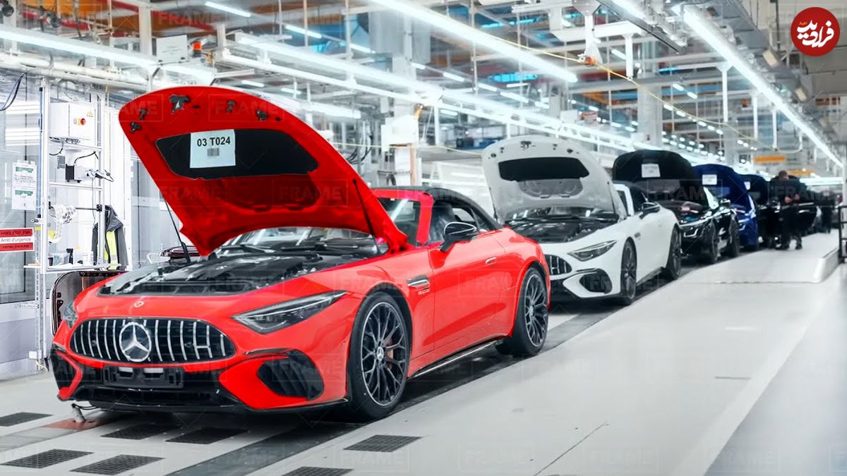 ببینید؛ مراحل صفر تا صد تولید مرسدس بنز AMG SL در آلمان