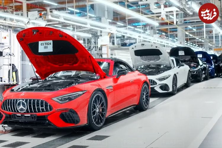 ببینید؛ مراحل صفر تا صد تولید مرسدس بنز AMG SL در آلمان