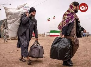 ببینید؛ ازدحام اتباع افغان در حال خروج از کشور 