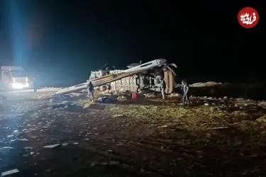 عکس| واژگونی مرگبار در یزد