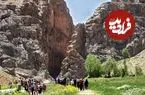 عکس| سفر زمان؛ منظرۀ خیمه‌های سلطنتی در «تنگه واشی»؛ 130 سال قبل