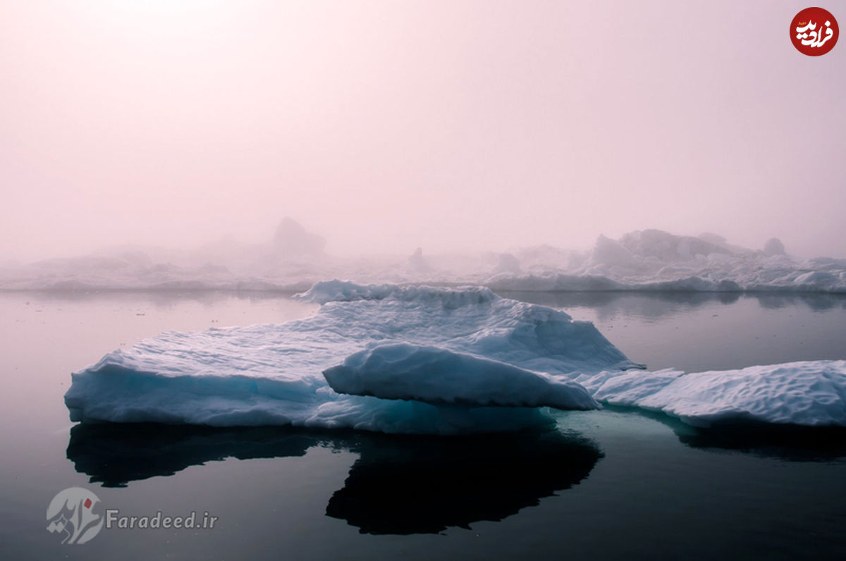 تصاویر/ سرزمین یخ در حال آب شدن