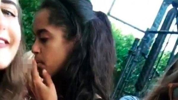 عکس/ انتشار ویدئویی از دختر اوباما در حال کشیدن ماری‌جوانا