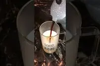 (ویدئو) با این روش ساده و دیدنی در خانه کافه لاته آماده کنید!