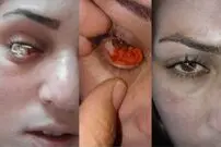 تصاویر/ چشمان زنی که نخ می‌سازد!