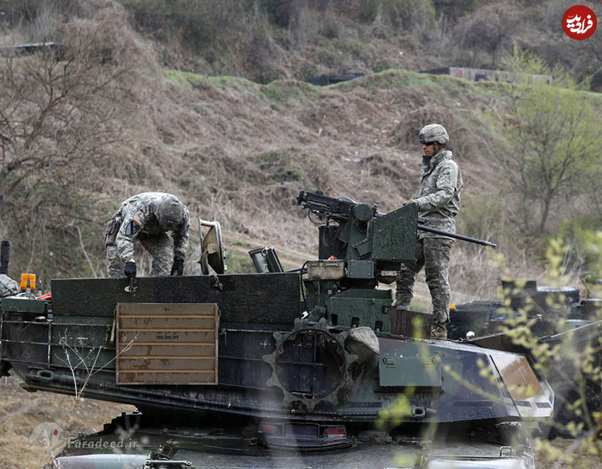 تصاویر/ آماده باش نیروهای امریکایی در مرز کره شمالی