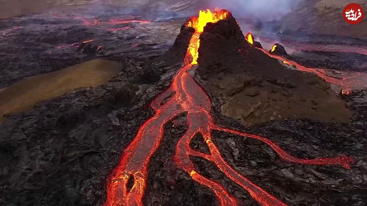 (ویدئو) لحظاتی وحشتناک از فوران شدن آتشفشان ارتاآله پس از ۵۰ سال