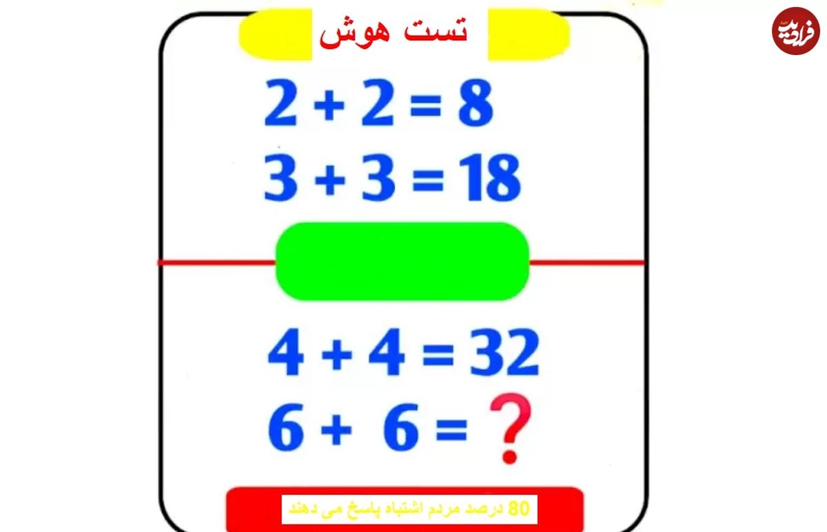 معمای ریاضی تست هوش: آیا می‌توانید ظرف ۴۰ ثانیه عدد مورد نظر را پیدا کنید؟