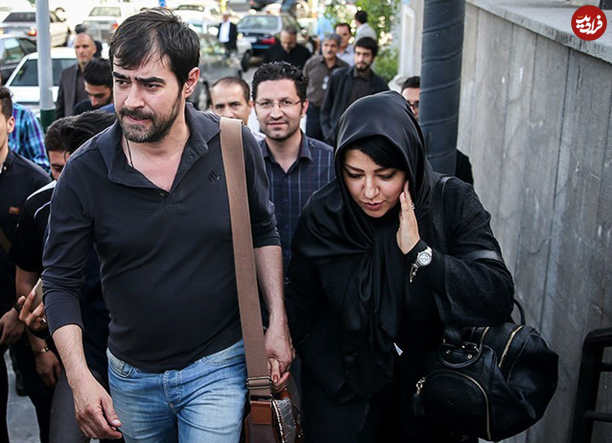 تصاویر/ شهاب حسینی و همسرش در مراسم ختم