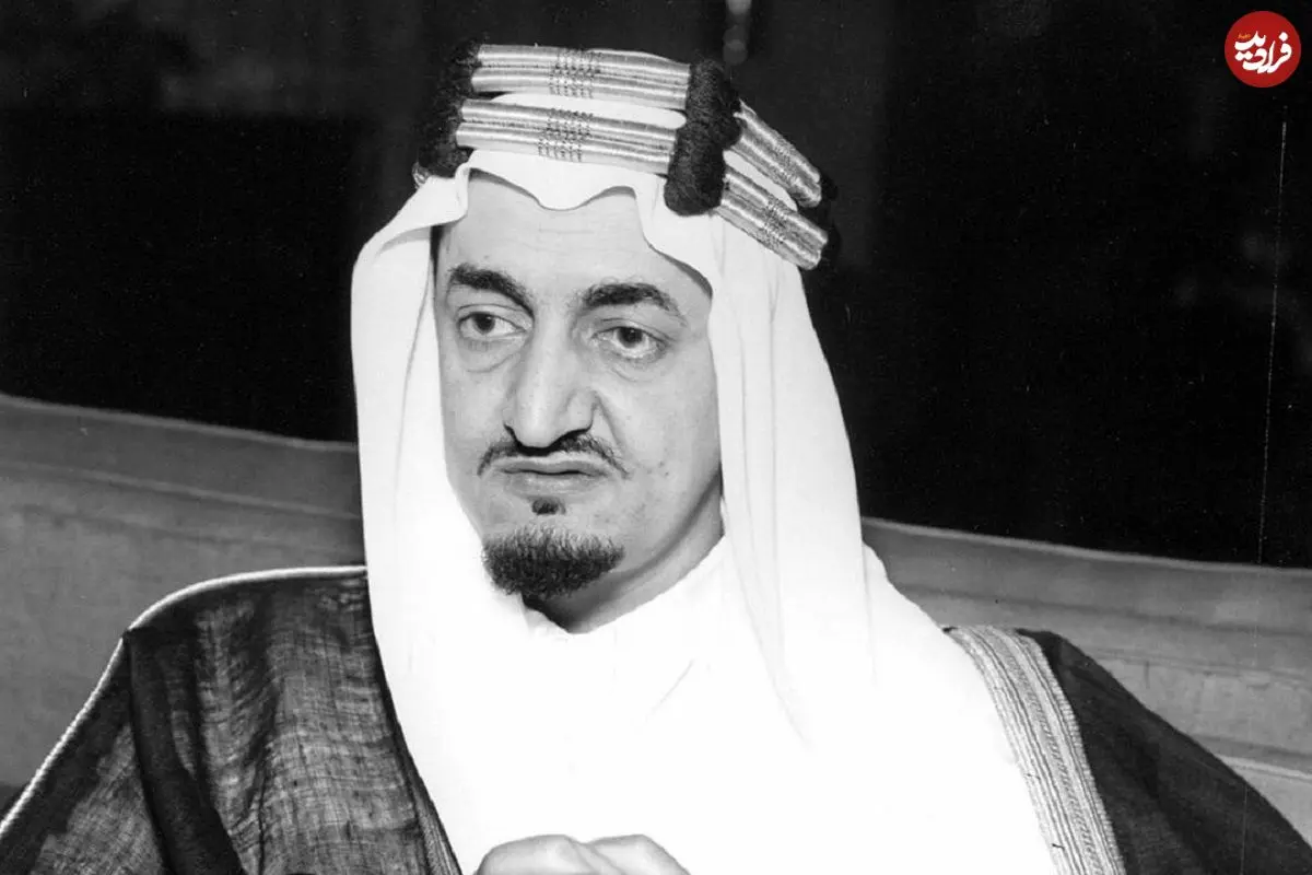 عکس| سفر در زمان؛ دیدار «ملک فیصل، پادشاه عربستان» با نخست وزیر ژاپن در توکیو؛ سال 1350