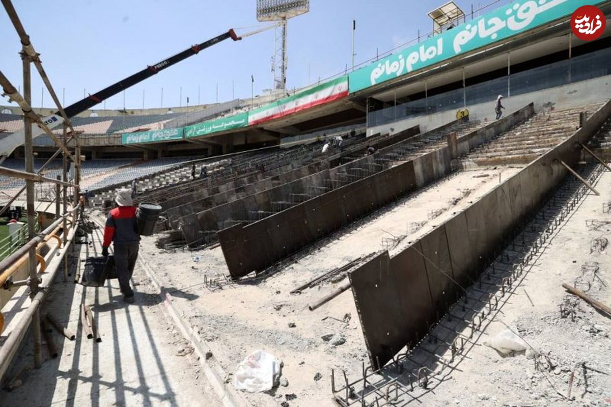 (ویدئو) وضعیت نابسامان استادیوم آزادی در آستانه آغاز لیگ