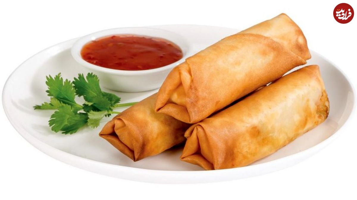 طرز تهیه اسپرینگ رول گوشت چرخ کرده