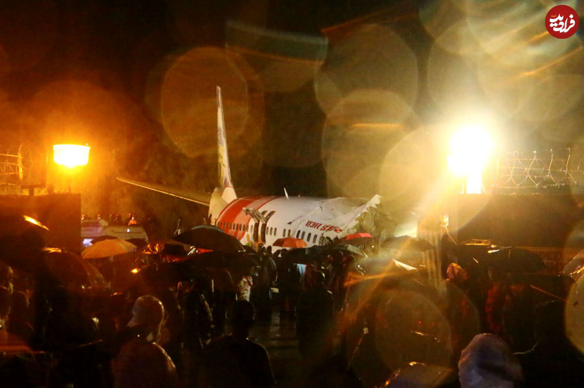 تصاویر/ سانحه هواپیمای بوئینگ در هند