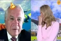(ویدئو) خنده‌های مجری تلویزیون پس از خجالت‌زده شدن مهمان!