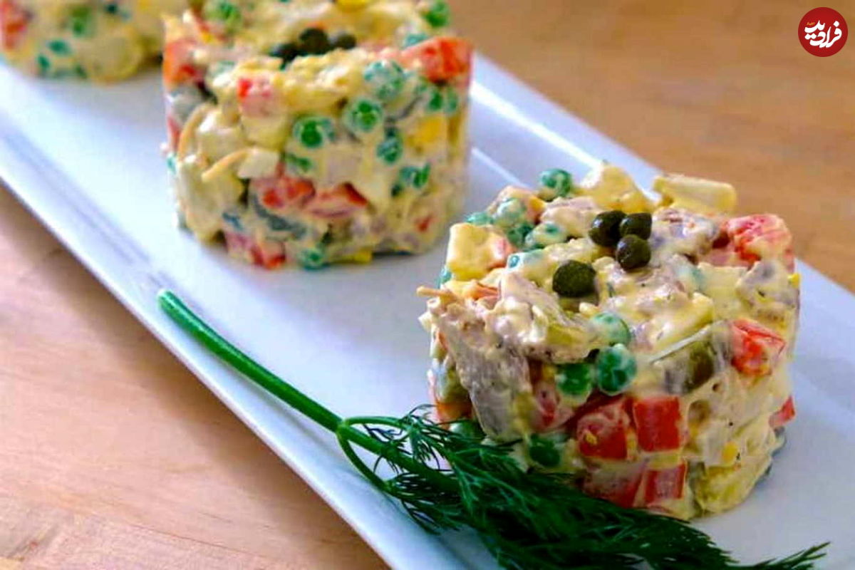 طرز تهیه الویه قارچ؛ سالاد خانگی و خوشمزه