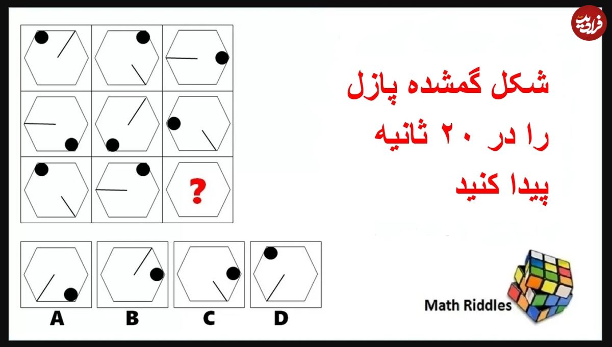 معمای ریاضی چالش برانگیز: شکل گمشده این دو پازل را در ۲۰ ثانیه پیدا کنید!