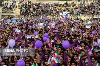 تصاویر/ استقبال از روحانی در اهواز