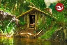 ببینید| ساخت یک پناهگاه به سبک وایکینگ ها در کنار رودخانه و در آمریکا