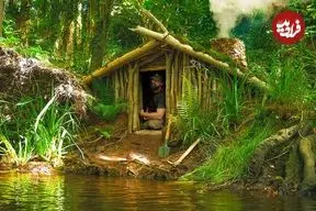 ببینید| ساخت یک پناهگاه به سبک وایکینگ ها در کنار رودخانه و در آمریکا