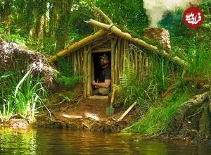 ببینید| ساخت یک پناهگاه به سبک وایکینگ ها در کنار رودخانه و در آمریکا