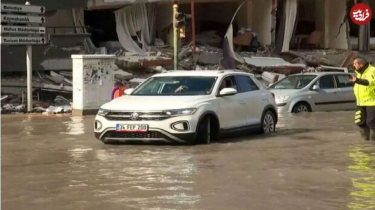 (ویدئو) زلزله ترکیه این شهر را زیر آب برد!