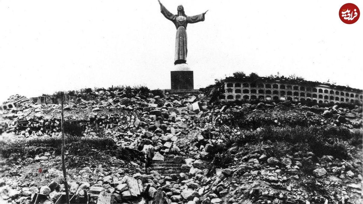 زلزله بزرگِ پرو: مجسمه مسیح بر فرازِ شهری که در چشم‌برهم‌زدنی ویران شد