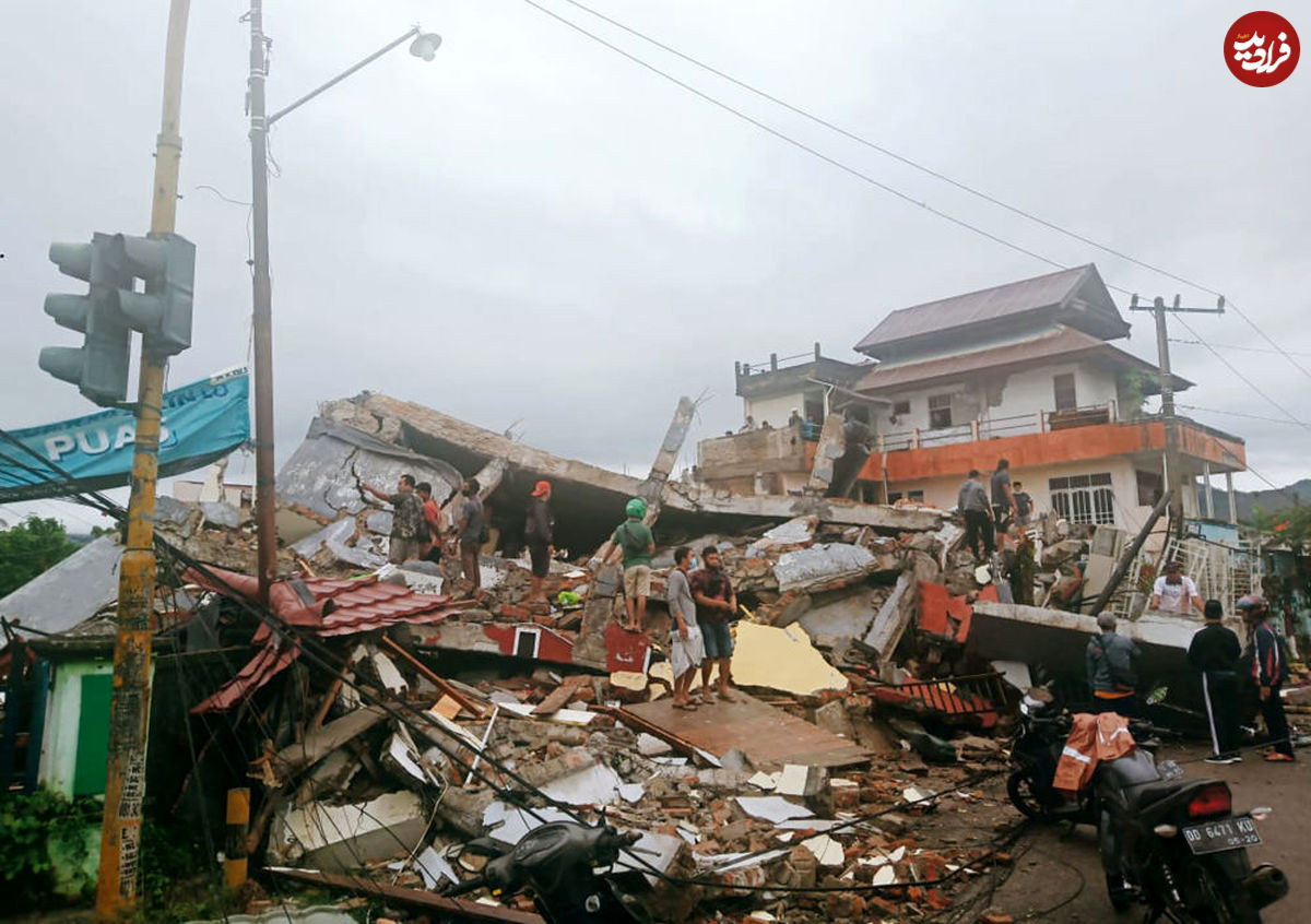 تصاویر/ ویرانی‌های زلزله در اندونزی