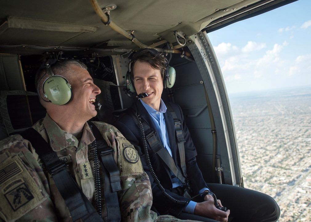 هلیکوپترسواری داماد ترامپ در عراق