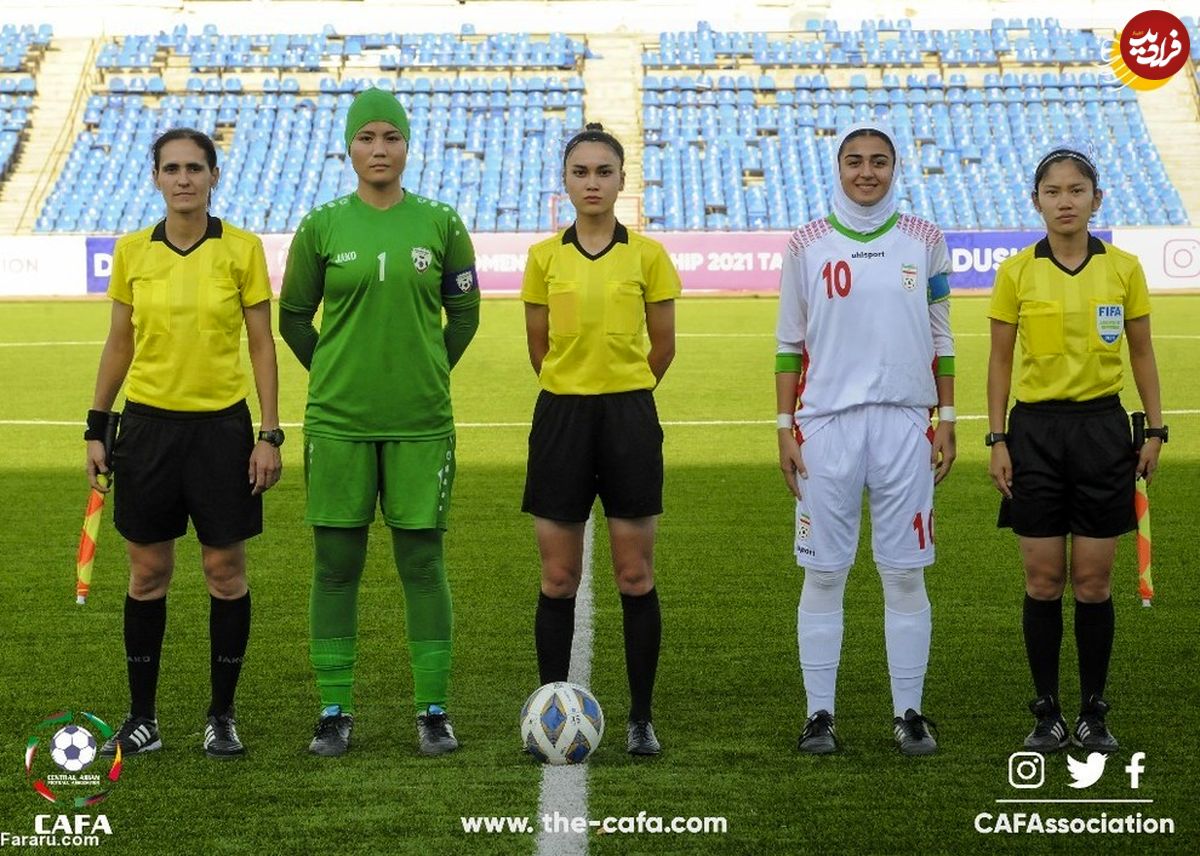 تصاویر/ رقابت دختران فوتبالیست ایران برابر افغانستان
