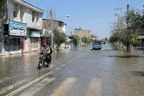 تصاویر/ آب‌گرفتگی دوباره در آق‌قلا