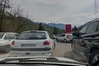 ترافیک سنگین در جاده‌های شمال کشور