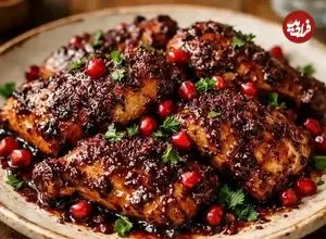 مرغ سماقی با رب انار؛ طعمی متفاوت برای یک وعده خاص