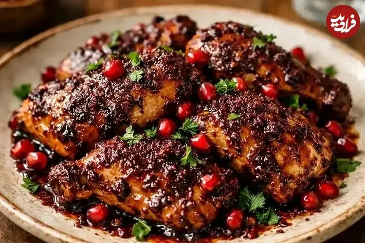 مرغ سماقی با رب انار؛ طعمی متفاوت برای یک وعده خاص