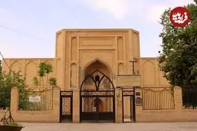 عکس| سفر به ایران قدیم؛ منظرۀ «مسجد جامع ورامین» در زمان قاجار