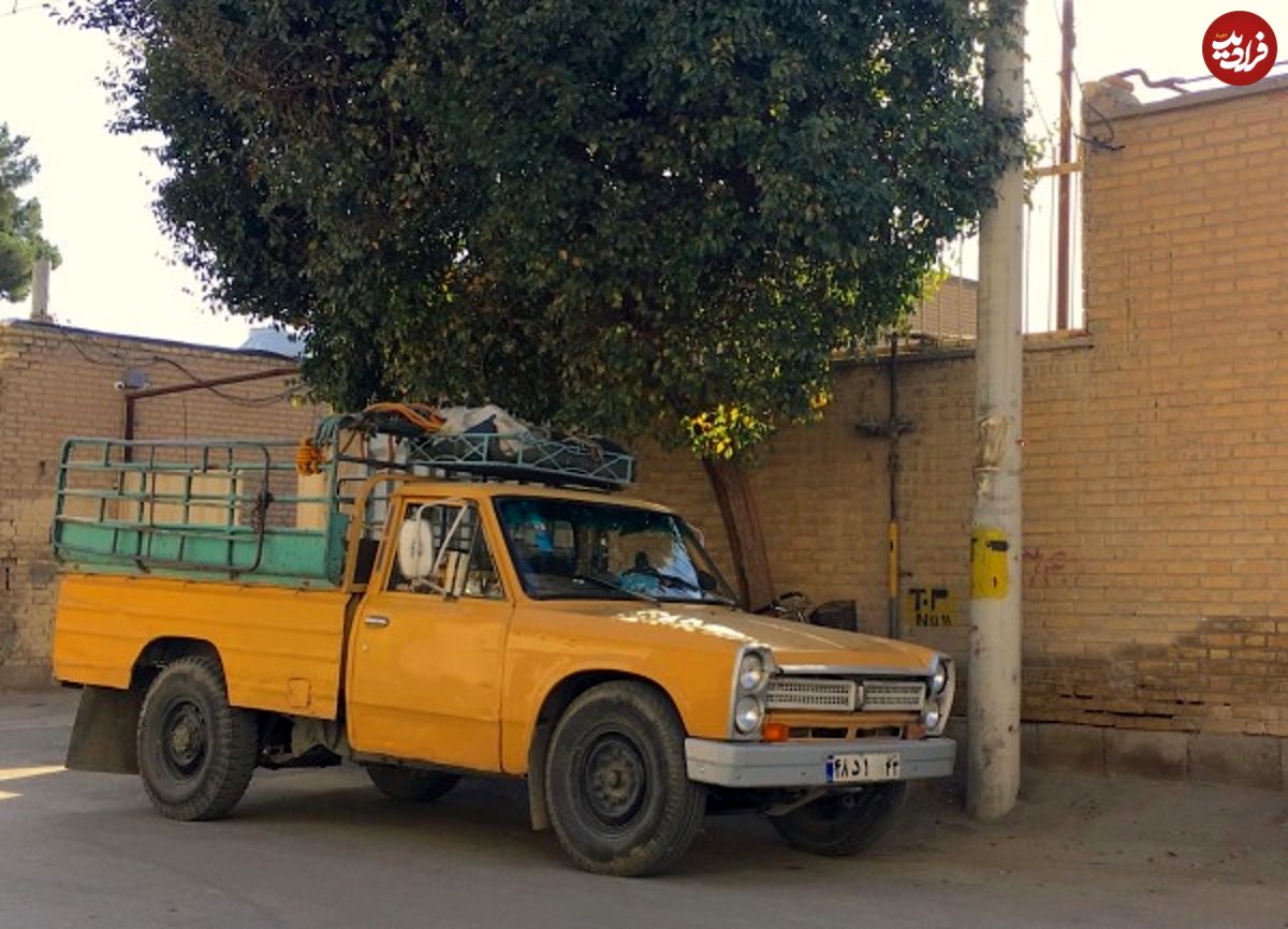 عکس؛ سفر در تاریخ؛ تصویری از وانت قدیمی ایژ